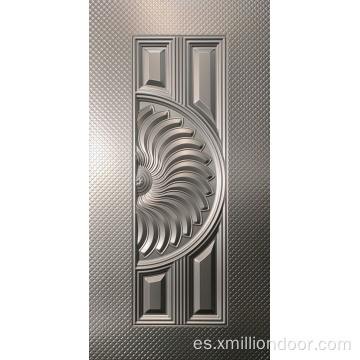 Piel de puerta de metal de diseño elegante